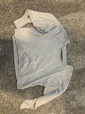 90 Degree By Reflex Light Gray Women's Sweatshirt Pullover
